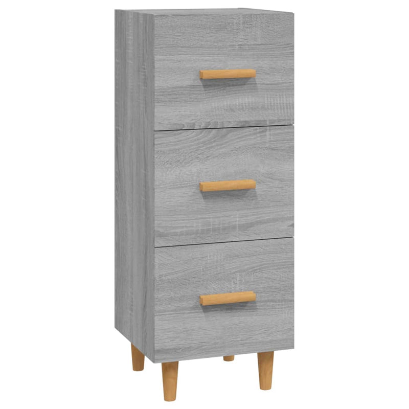 Sideboard Grau Sonoma 34,5x34x90 cm Holzwerkstoff