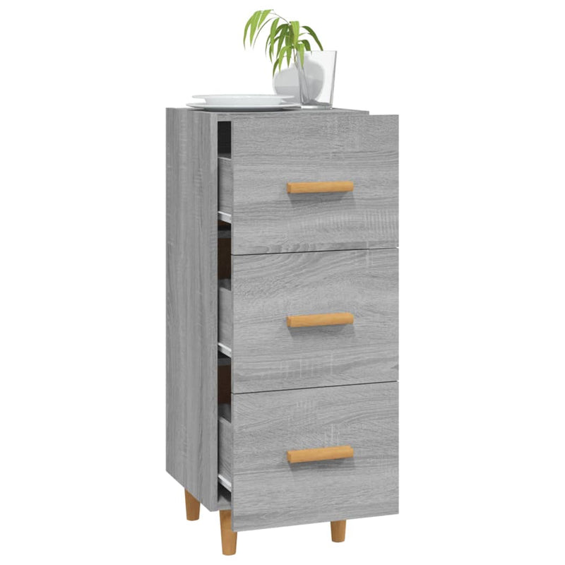 Sideboard Grau Sonoma 34,5x34x90 cm Holzwerkstoff