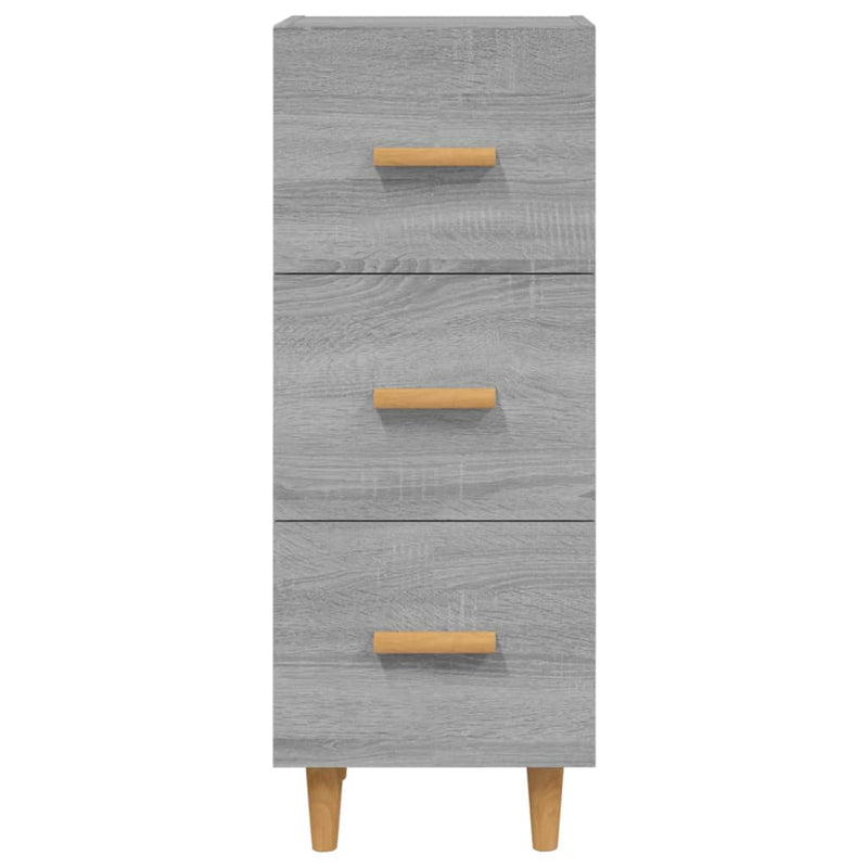 Sideboard Grau Sonoma 34,5x34x90 cm Holzwerkstoff