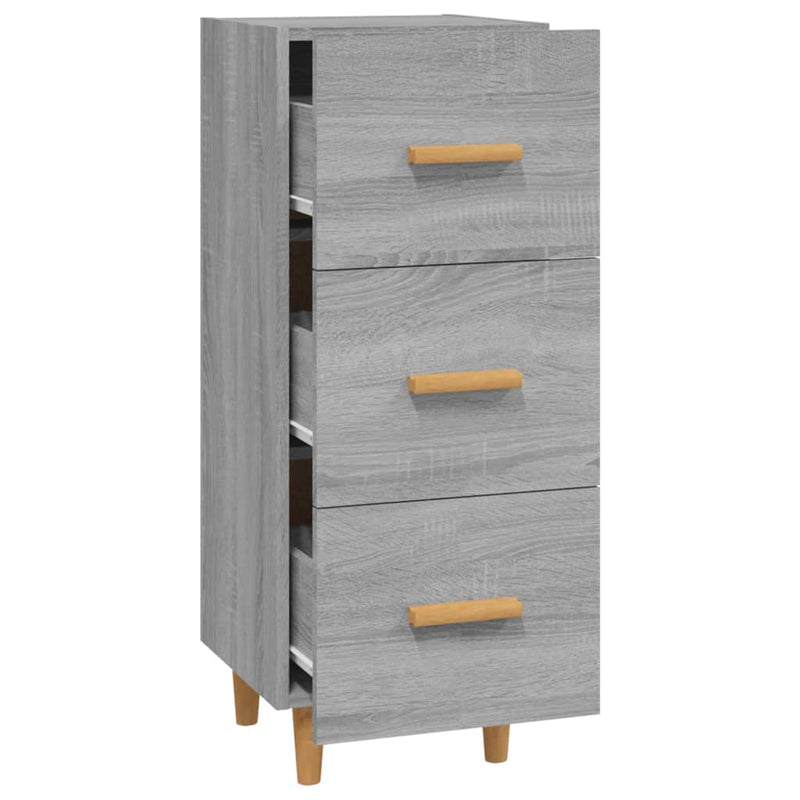 Sideboard Grau Sonoma 34,5x34x90 cm Holzwerkstoff