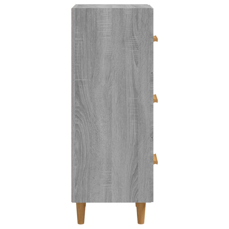 Sideboard Grau Sonoma 34,5x34x90 cm Holzwerkstoff