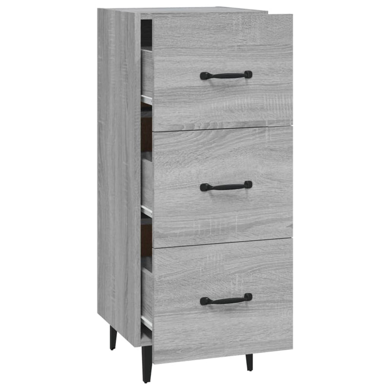 Sideboard Grau Sonoma 34,5x34x90 cm Holzwerkstoff