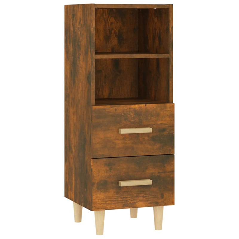 Sideboard Räuchereiche 34,5x34x90 cm Holzwerkstoff