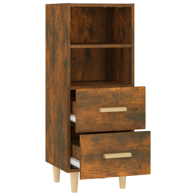 Sideboard Räuchereiche 34,5x34x90 cm Holzwerkstoff