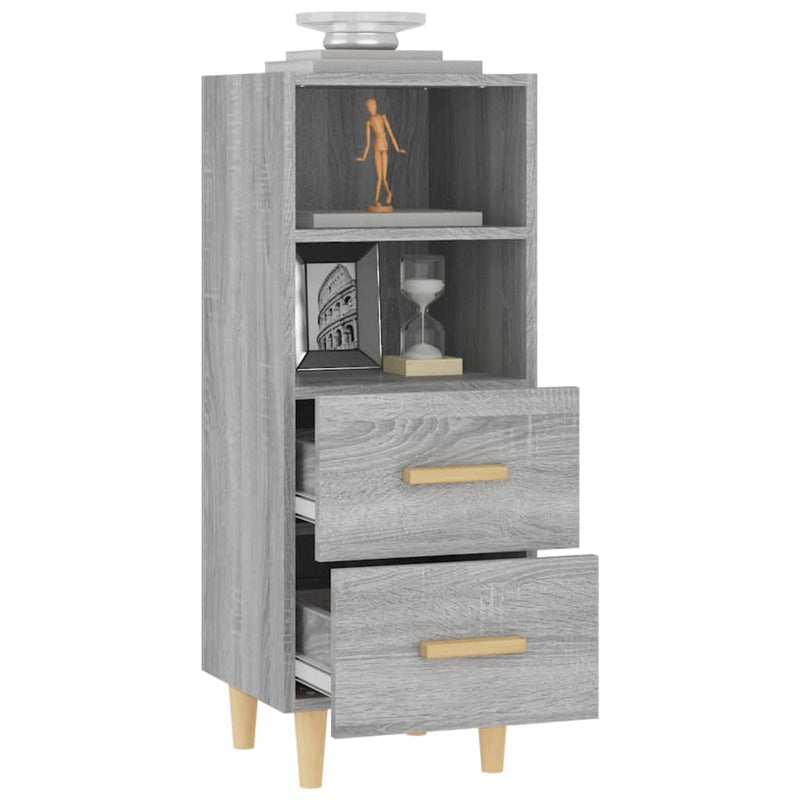 Sideboard Grau Sonoma 34,5x34x90 cm Holzwerkstoff