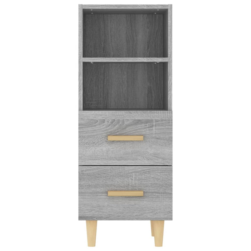 Sideboard Grau Sonoma 34,5x34x90 cm Holzwerkstoff