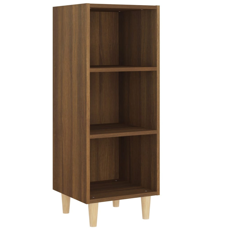 Sideboard Braun Eichen-Optik 34,5x32,5x90 cm Holzwerkstoff