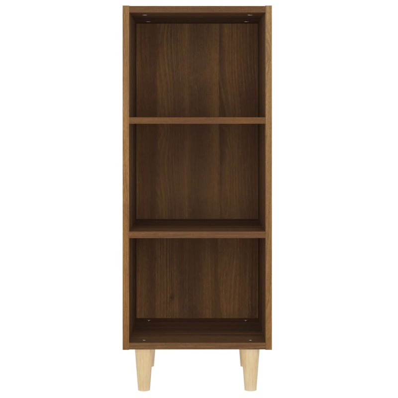 Sideboard Braun Eichen-Optik 34,5x32,5x90 cm Holzwerkstoff