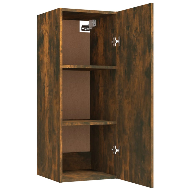 Wandschrank Räuchereiche 34,5x34x90 cm Holzwerkstoff