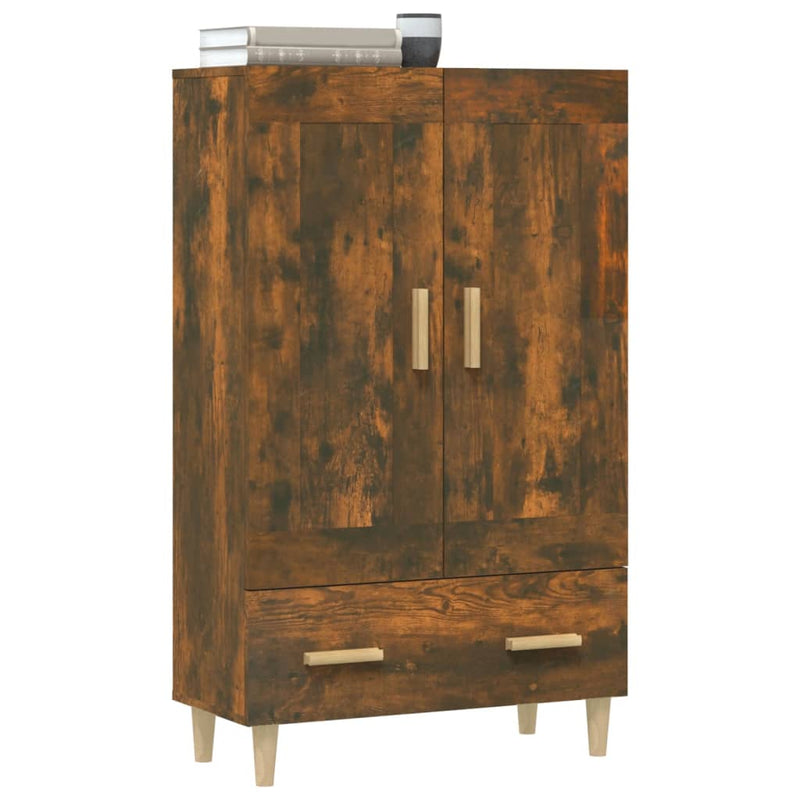 Highboard Räuchereiche 70x31x115 cm Holzwerkstoff