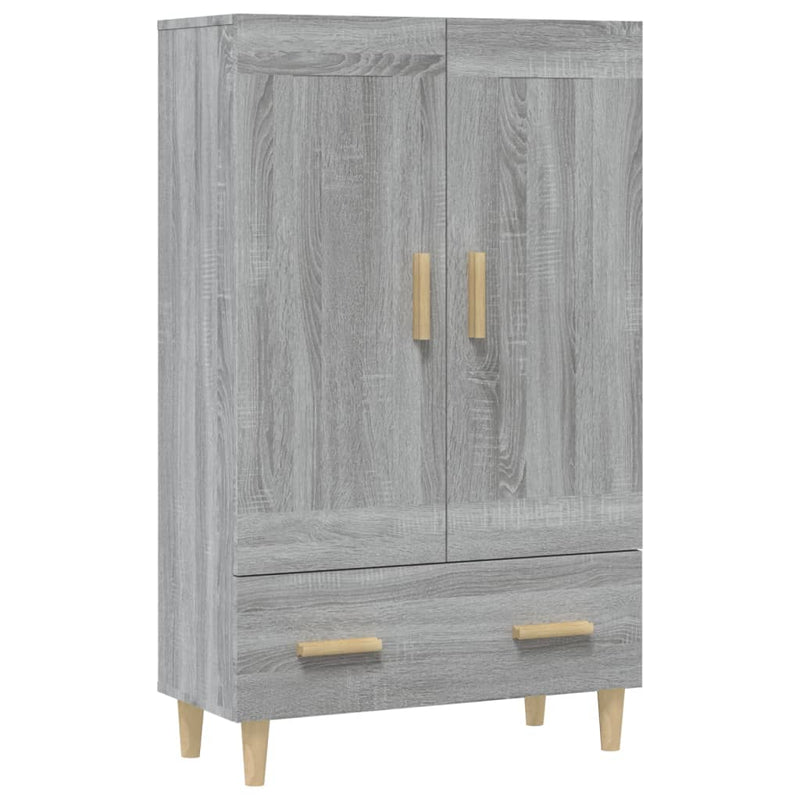 Highboard Grau Sonoma 70x31x115 cm Holzwerkstoff