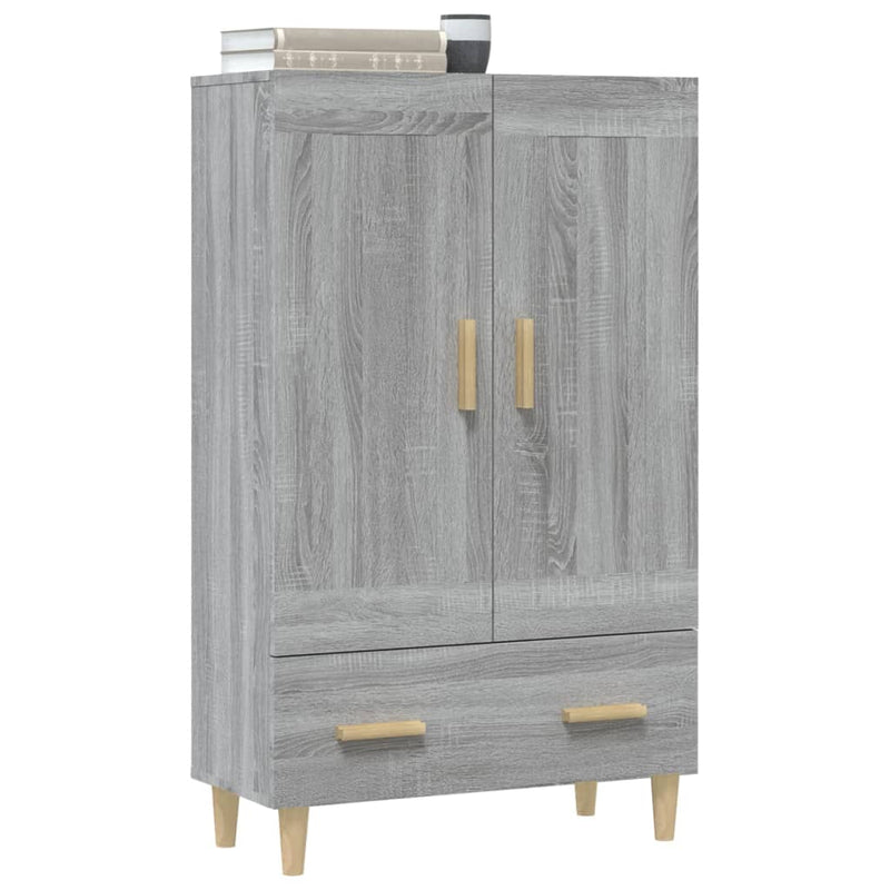 Highboard Grau Sonoma 70x31x115 cm Holzwerkstoff