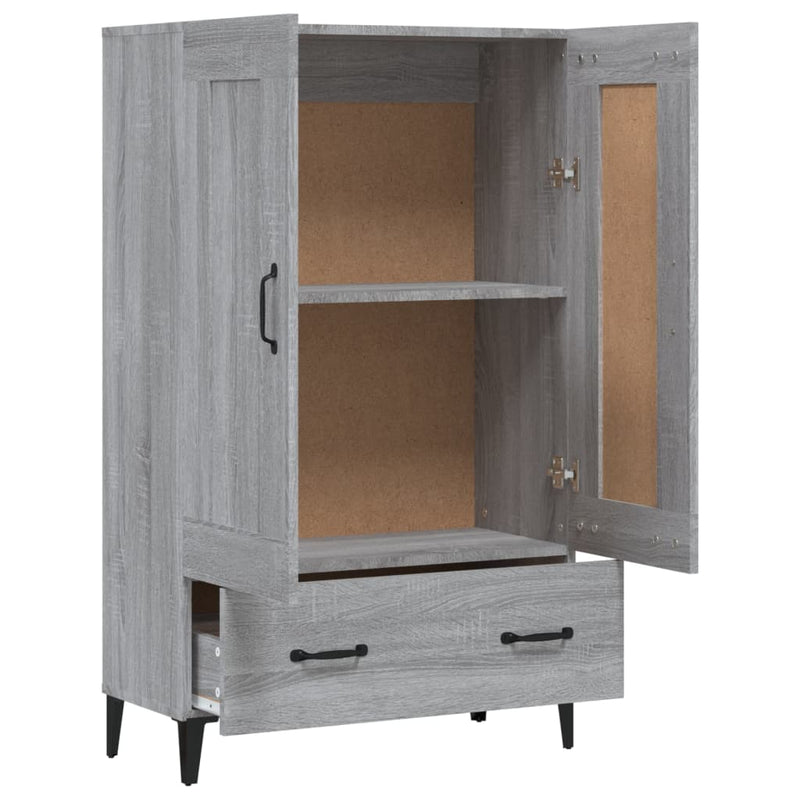 Highboard Grau Sonoma 70x31x115 cm Holzwerkstoff