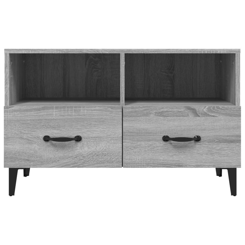 TV-Schrank Grau Sonoma 80x36x50 cm Holzwerkstoff