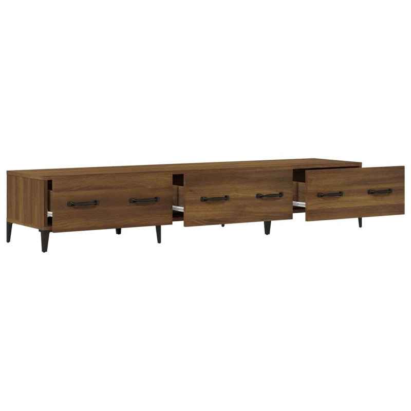 TV-Schrank Braun Eichen-Optik 150x34,5x30 cm Holzwerkstoff