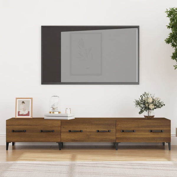 TV-Schrank Braun Eichen-Optik 150x34,5x30 cm Holzwerkstoff