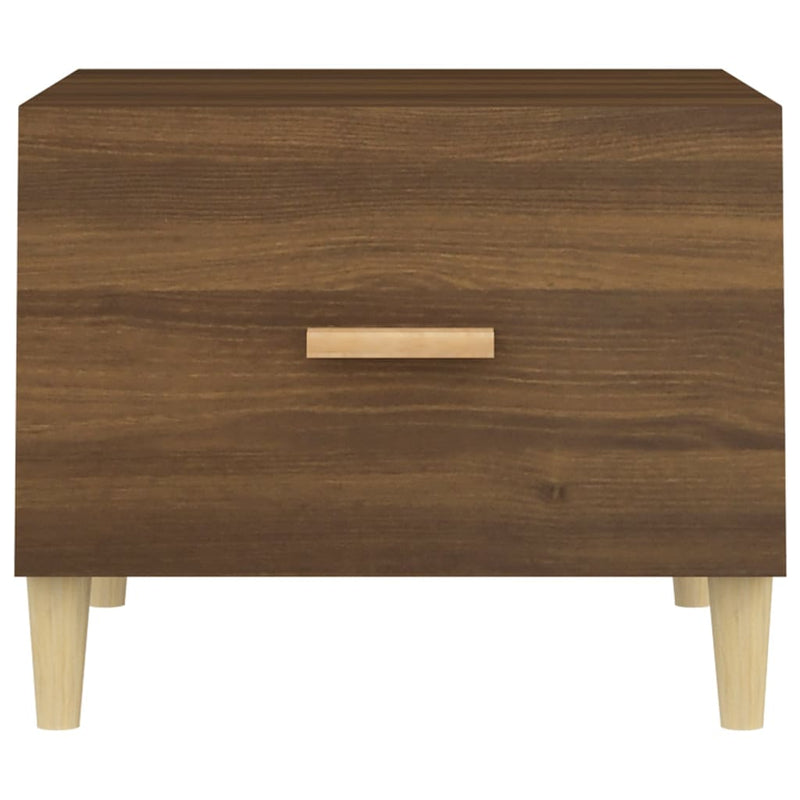 Couchtische 2 Stk. Braun Eiche 50x50x40 cm Holzwerkstoff