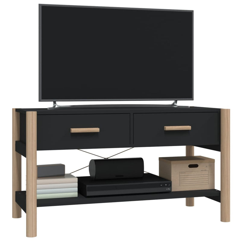 TV-Schrank Schwarz 82x38x45 cm Holzwerkstoff