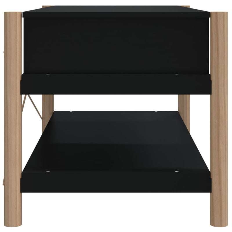 Couchtisch Schwarz 82x48x45 cm Holzwerkstoff