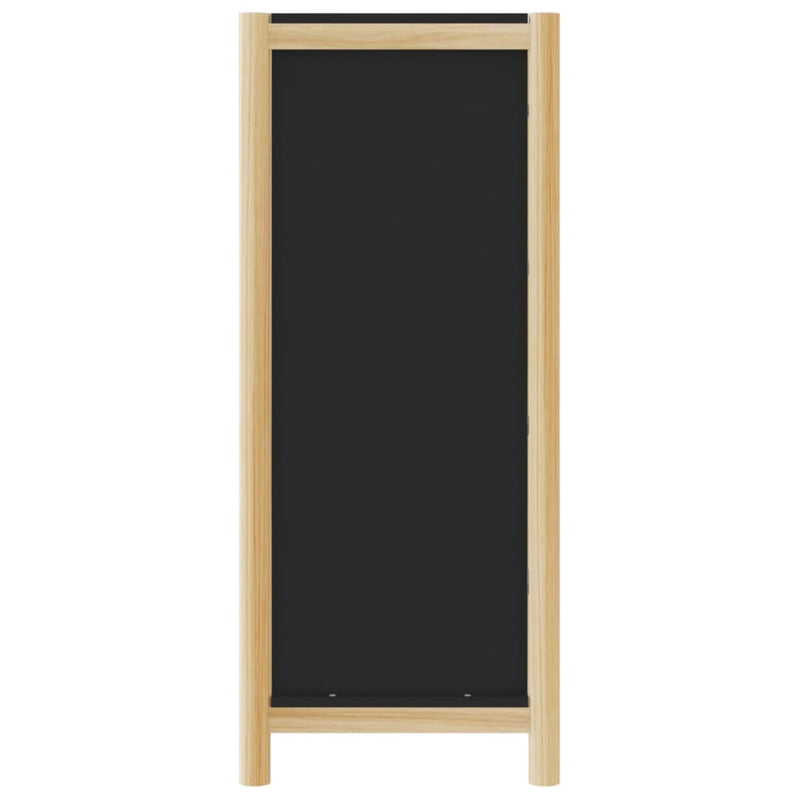 Highboard Schwarz 42x38x90 cm Holzwerkstoff