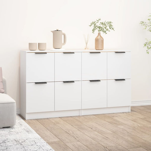 Sideboards 2 Stk. Weiß 60x30x70 cm Holzwerkstoff