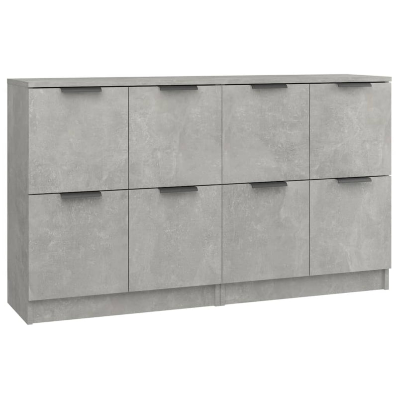 Sideboards 2 Stk Betongrau 60x30x70 cm Holzwerkstoff