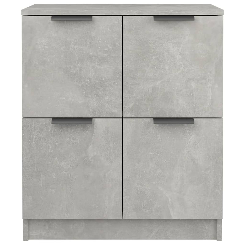 Sideboards 2 Stk Betongrau 60x30x70 cm Holzwerkstoff