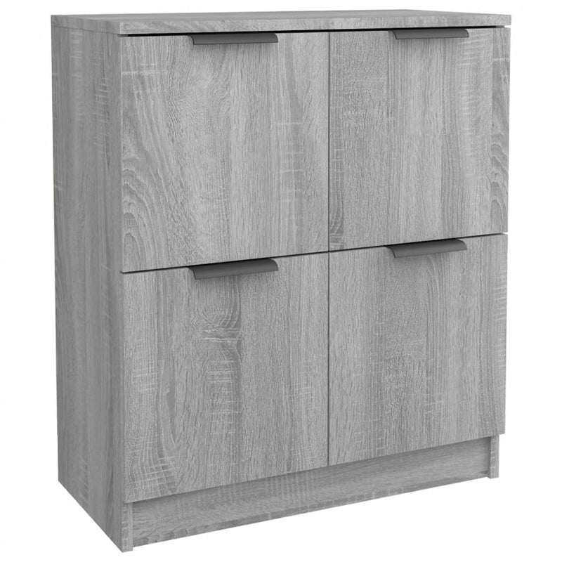 Sideboards 2 Stk. Grau Sonoma 60x30x70 cm Holzwerkstoff