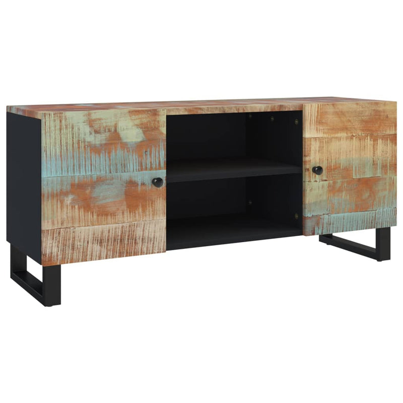 TV-Schrank 105x33x46 cm Altholz Massiv