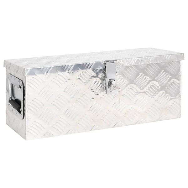 Aufbewahrungsbox Silbern 60x23,5x23 cm Aluminium