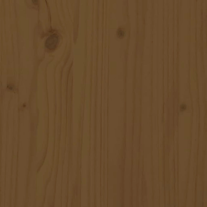 Hundebett Honigbraun 101,5x74x9 cm Massivholz Kiefer