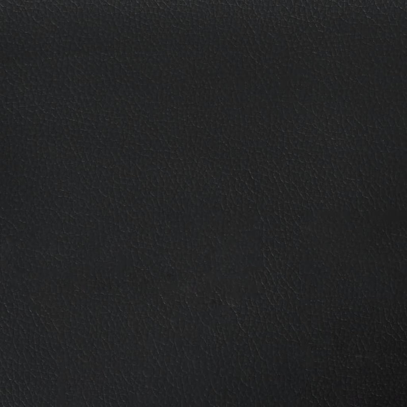 Taschenfederkernmatratze Schwarz 80x200x20 cm Kunstleder