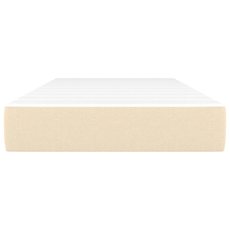 Taschenfederkernmatratze Creme 100x200x20 cm Stoff