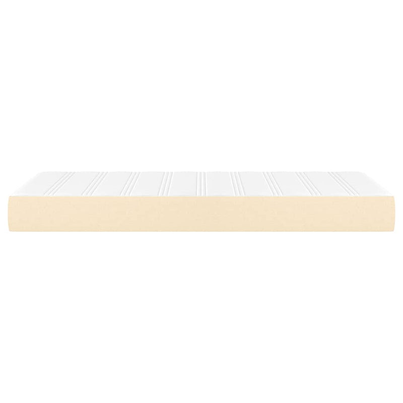 Taschenfederkernmatratze Creme 100x200x20 cm Stoff