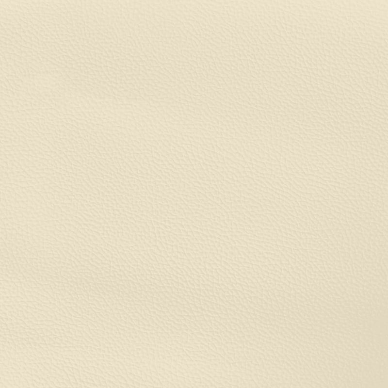 Taschenfederkernmatratze Creme 100x200x20 cm Kunstleder