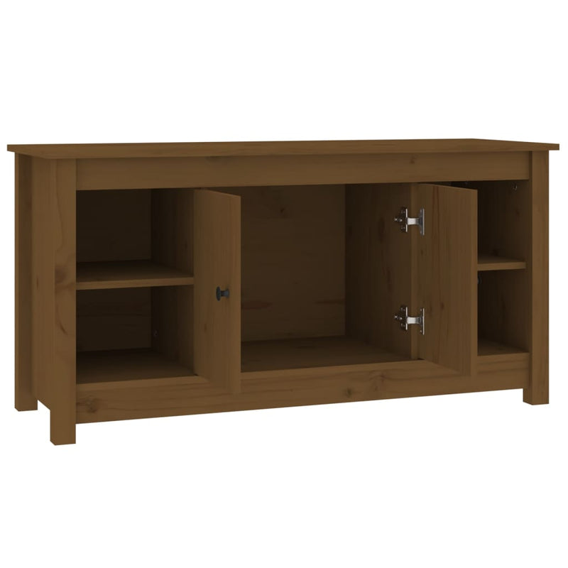 TV-Schrank Honigbraun 103x36,5x52 cm Massivholz Kiefer