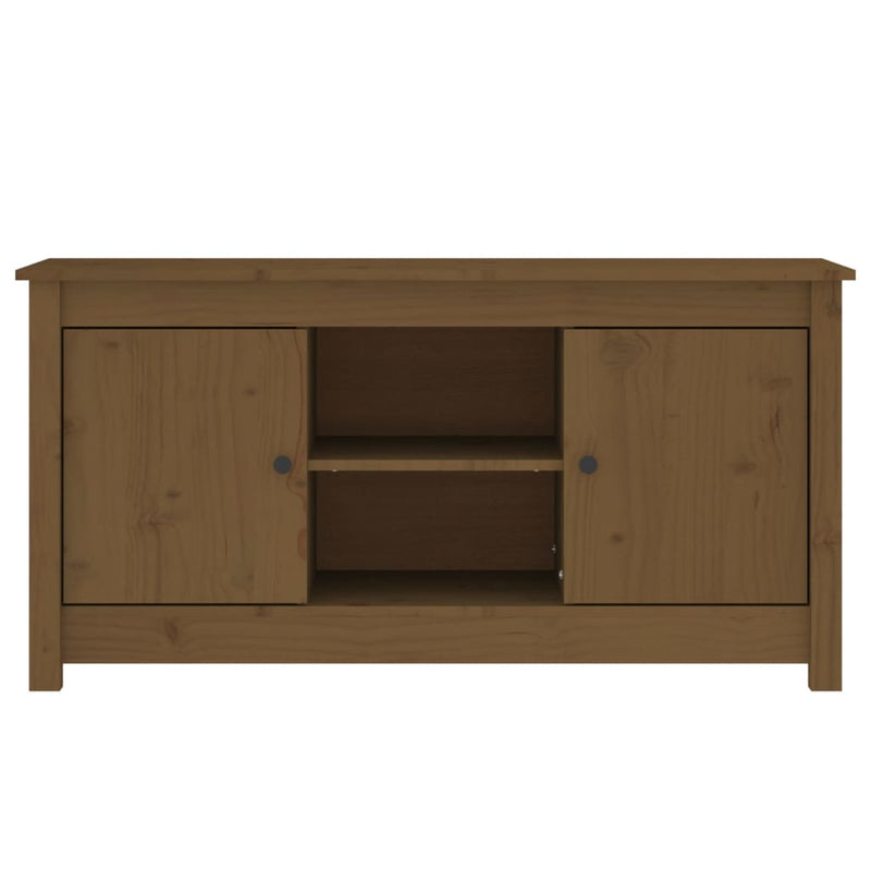 TV-Schrank Honigbraun 103x36,5x52 cm Massivholz Kiefer