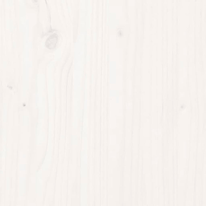 Couchtisch Weiß 71x49x55 cm Massivholz Kiefer