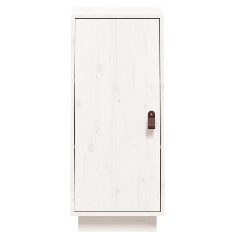 Sideboard Weiß 34x40x75 cm Massivholz Kiefer
