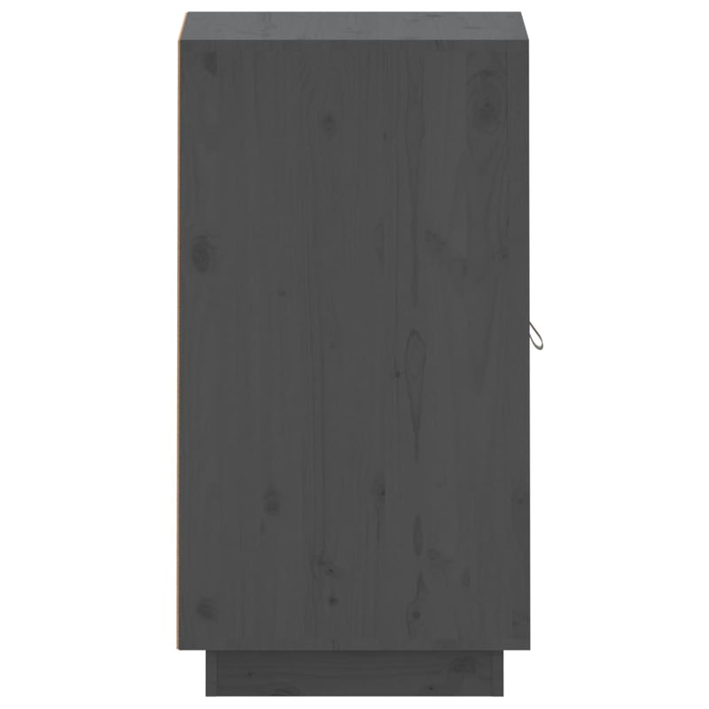 Sideboard Grau 34x40x75 cm Massivholz Kiefer