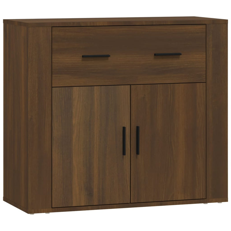 Sideboard Braun Eichen-Optik 80x33x70 cm Holzwerkstoff