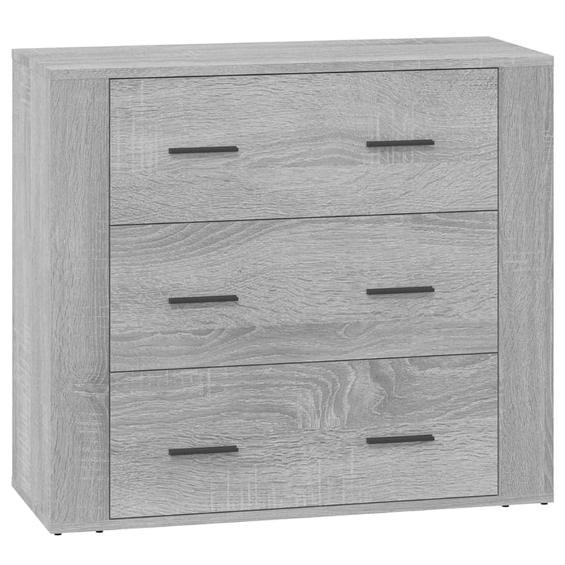 Sideboard Grau Sonoma 80x33x70 cm Holzwerkstoff