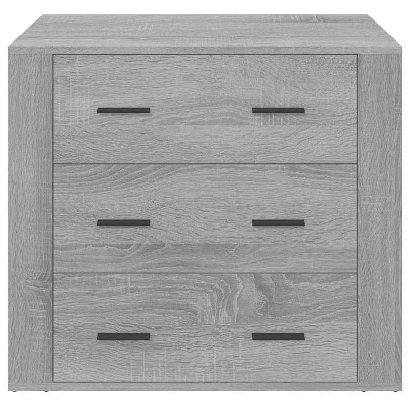 Sideboard Grau Sonoma 80x33x70 cm Holzwerkstoff