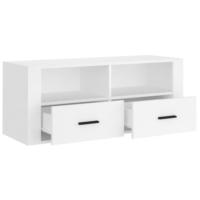 TV-Schrank Weiß 100x35x40 cm Holzwerkstoff