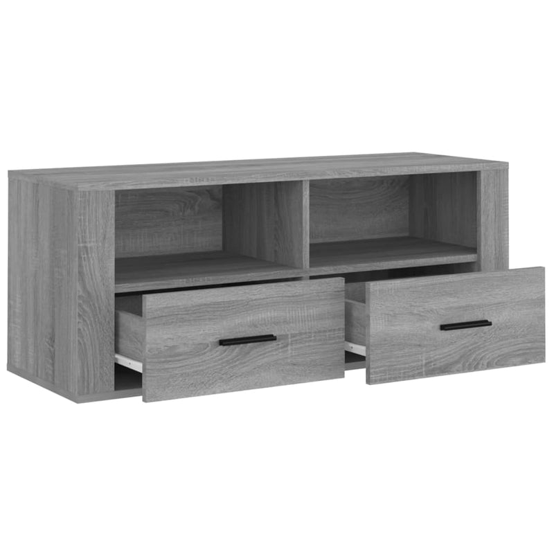 TV-Schrank Grau Sonoma 100x35x40 cm Holzwerkstoff