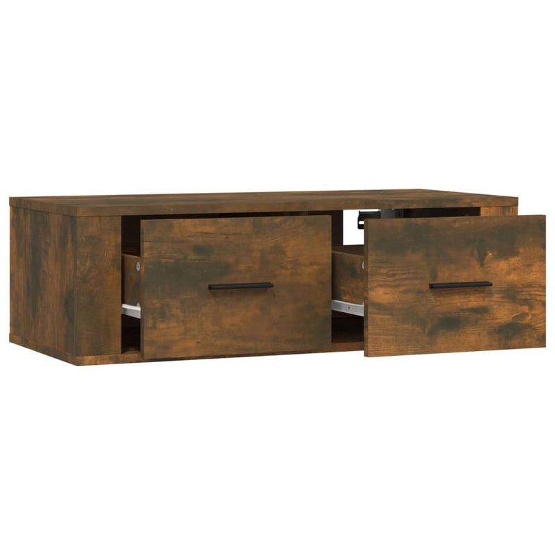 TV-Wandschrank Räuchereiche 80x36x25 cm Holzwerkstoff