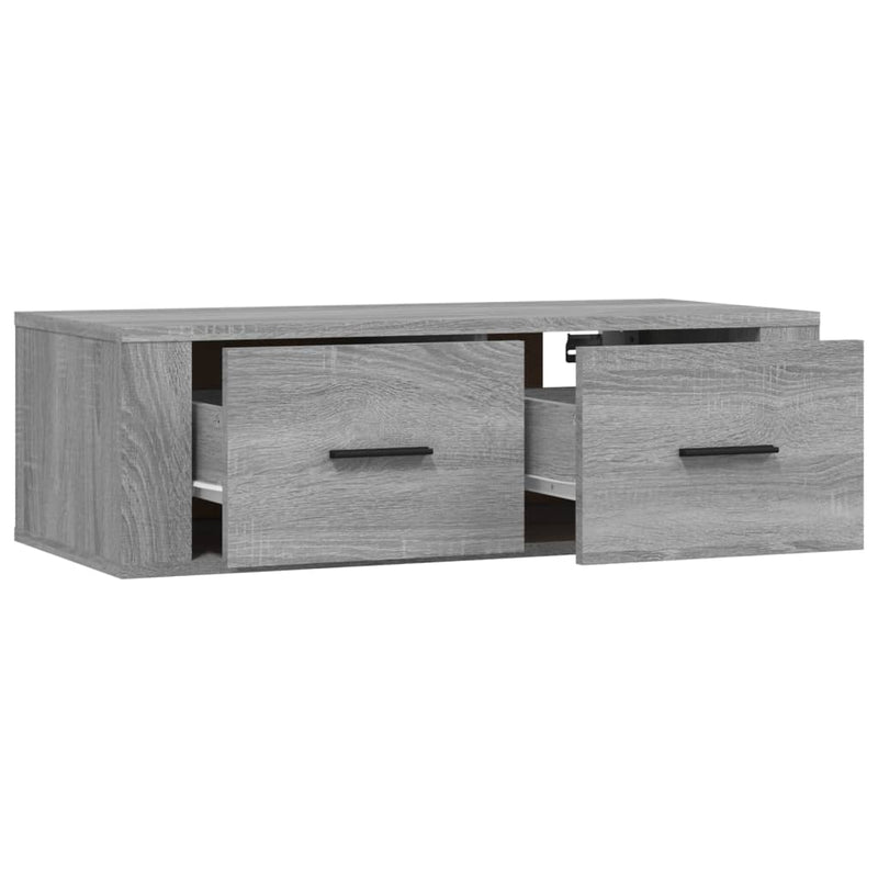 TV-Wandschrank Grau Sonoma 80x36x25 cm Holzwerkstoff