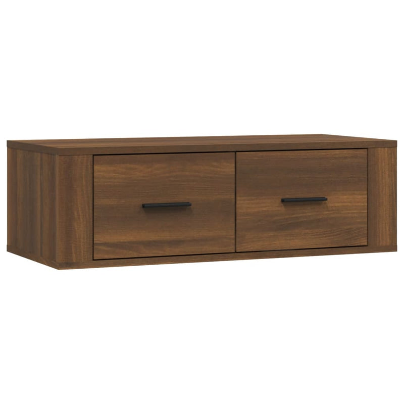 TV-Wandschrank Braun Eichen-Optik 80x36x25 cm Holzwerkstoff