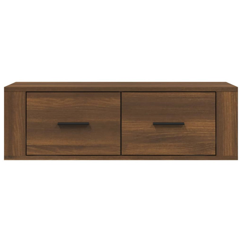 TV-Wandschrank Braun Eichen-Optik 80x36x25 cm Holzwerkstoff