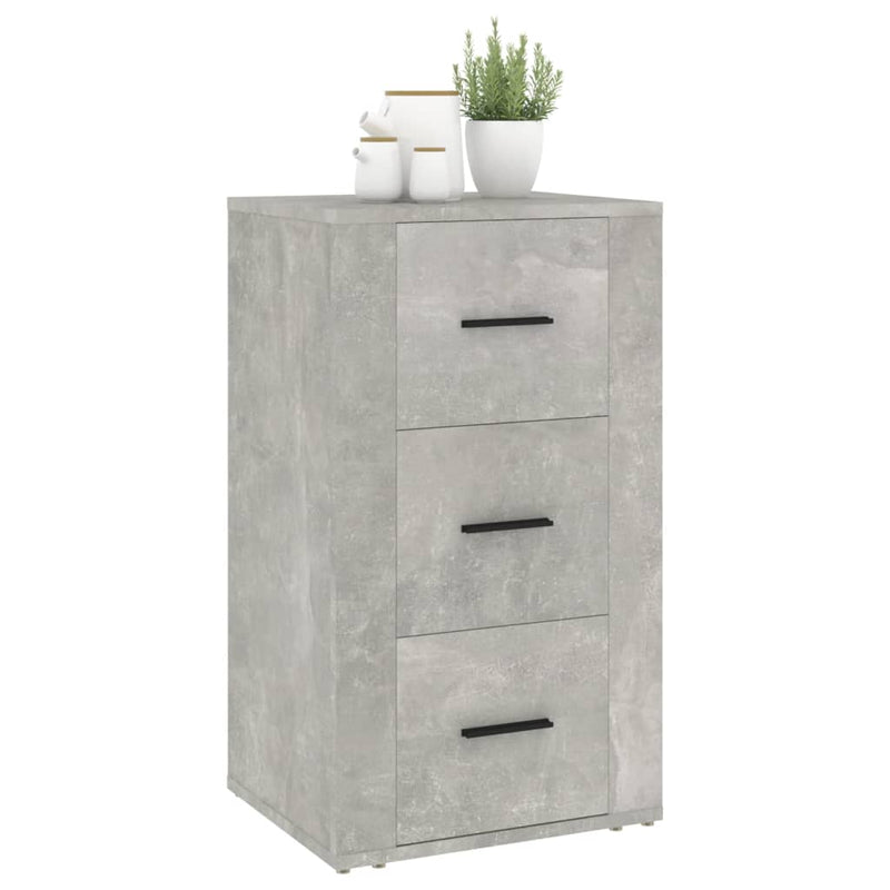 Sideboard Betongrau 40x33x70 cm Holzwerkstoff